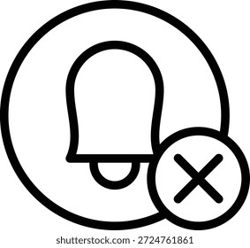 Diseño de Vector Eliminar estilo de icono de alarma