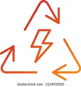 Vektordesign-Symbol für erneuerbare Energien