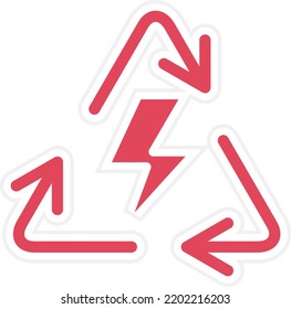 Vektordesign-Symbol für erneuerbare Energien