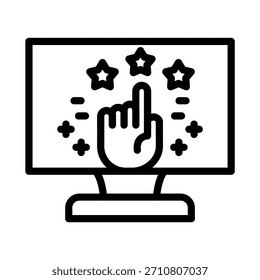 Estilo de icono de reputación de diseño de Vector