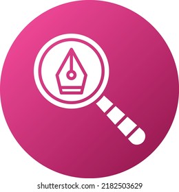 Estilo del icono de la investigación de diseño de vectores