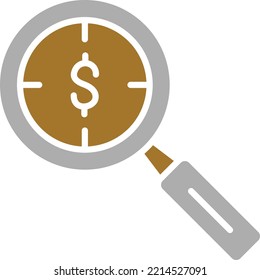Estilo del icono de la investigación de diseño de vectores