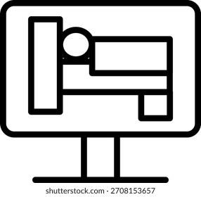 Estilo de Ícone de Reserva de Design de Vetor