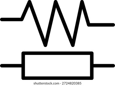 Estilo de icono de resistencia de diseño de Vector