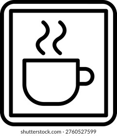 Vector Design Rest Area Icon Style