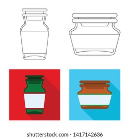 Vector design of retail and healthcare icon. Collection of retail and wellness stock symbol for web.