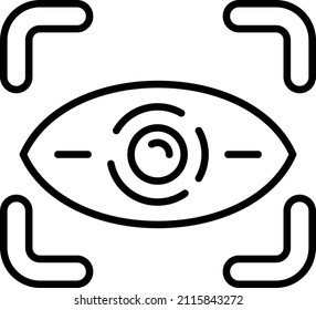 Vector Design Retinal Scan Icon Style