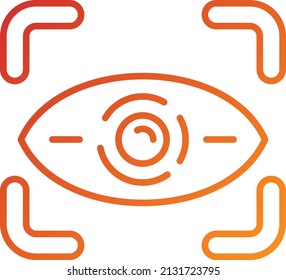 Vector Design Retinal Scan Icon Style