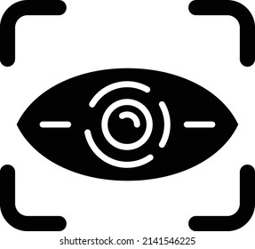 Vector Design Retinal Scan Icon Style