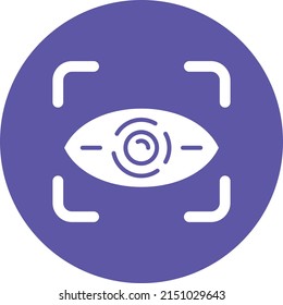 Vector Design Retinal Scan Icon Style