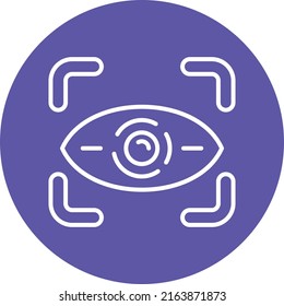 Vector Design Retinal Scan Icon Style