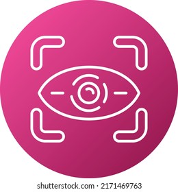 Vector Design Retinal Scan Icon Style