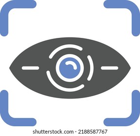 Vector Design Retinal Scan Icon Style