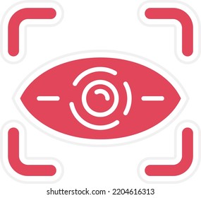 Vector Design Retinal Scan Icon Style