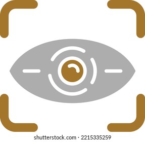 Vector Design Retinal Scan Icon Style