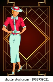 Vector design of retro age people enjoying and dancing in partyat club night lifestyle