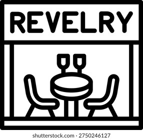 Vector Design Revelry Icon Style