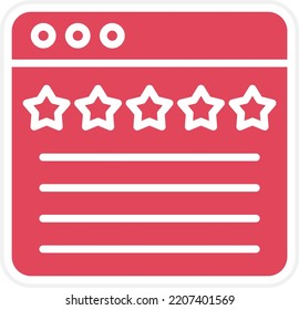 Vector Design Reviews Icon Style