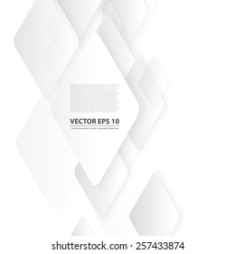 Vector design with rhombus on the grey background. 