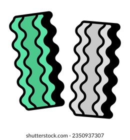Diseño vectorial de la pasta de cinta 