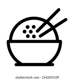 vector design, rice bowl shape illustration