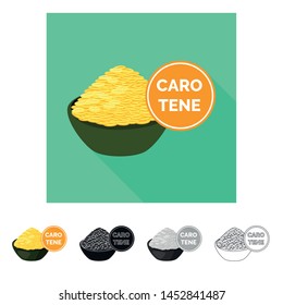 Vector design of rice and food icon. Set of rice and agriculture stock symbol for web.