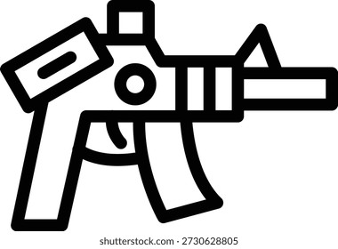 Vektordesign-Gewehrsymbolstil