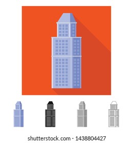Vector design of rise and high symbol. Set of rise and urban stock symbol for web.