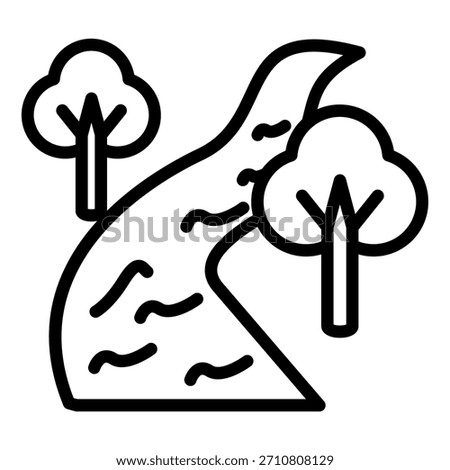 Vector Design River Icon Style