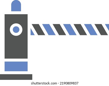 Vector Design Road Barrier Icon Style