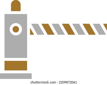 Vector Design Road Barrier Icon Style