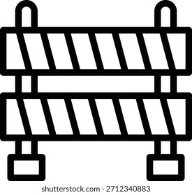 Vector Design Road Barrier Icon Style