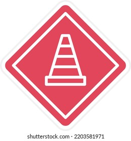 Vector Design Road Work Icon Style