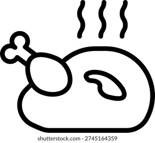 Vector Design Roasted Rapture Icon Style
