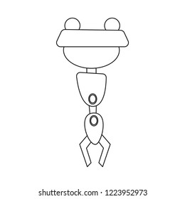 Vector design of robot and factory logo. Collection of robot and space vector icon for stock.