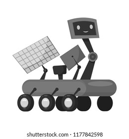Vector design of robot and factory sign. Set of robot and space vector icon for stock.