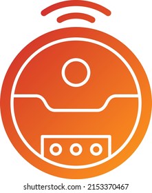 Vector Design Robotic Vaccum Icon Style