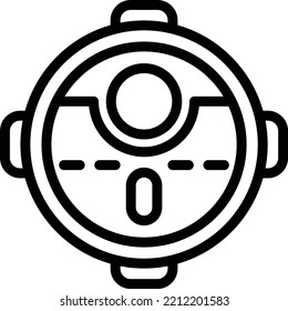 Vector Design Robotic Vaccum Icon Style