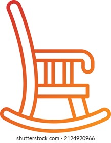 Estilo de icono de la silla de Rocas de diseño de vectores