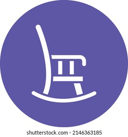 Estilo de icono de la silla de Rocas de diseño de vectores