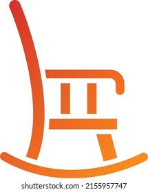 Estilo de icono de la silla de Rocas de diseño de vectores