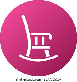 Vector Design Rocking Chair Icon Style