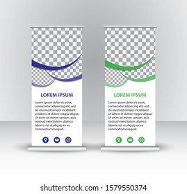 Vector design roll up Banner background or header templates.