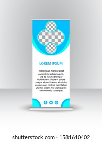 Vector design roll up Banner background or header templates.