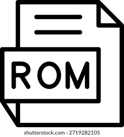 Estilo de icono de ROM de diseño de Vector