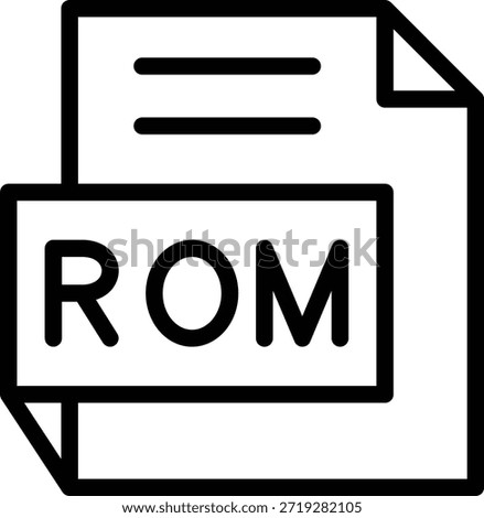 Vector Design ROM Icon Style