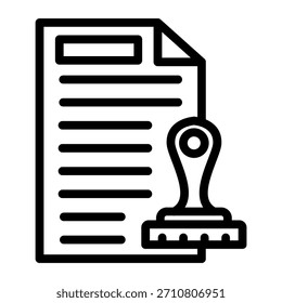 Estilo de icono de sello de goma de diseño de Vector