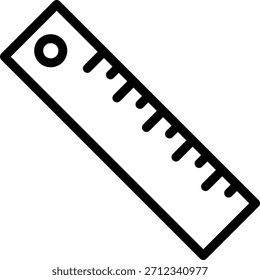 Estilo de icono de Regla de diseño de Vector