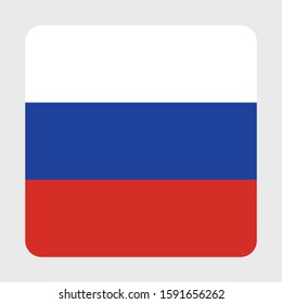 The vector design of the Russia flag
