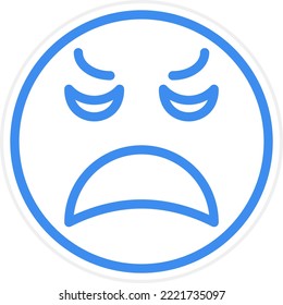 Vector Design Sad Icon Style